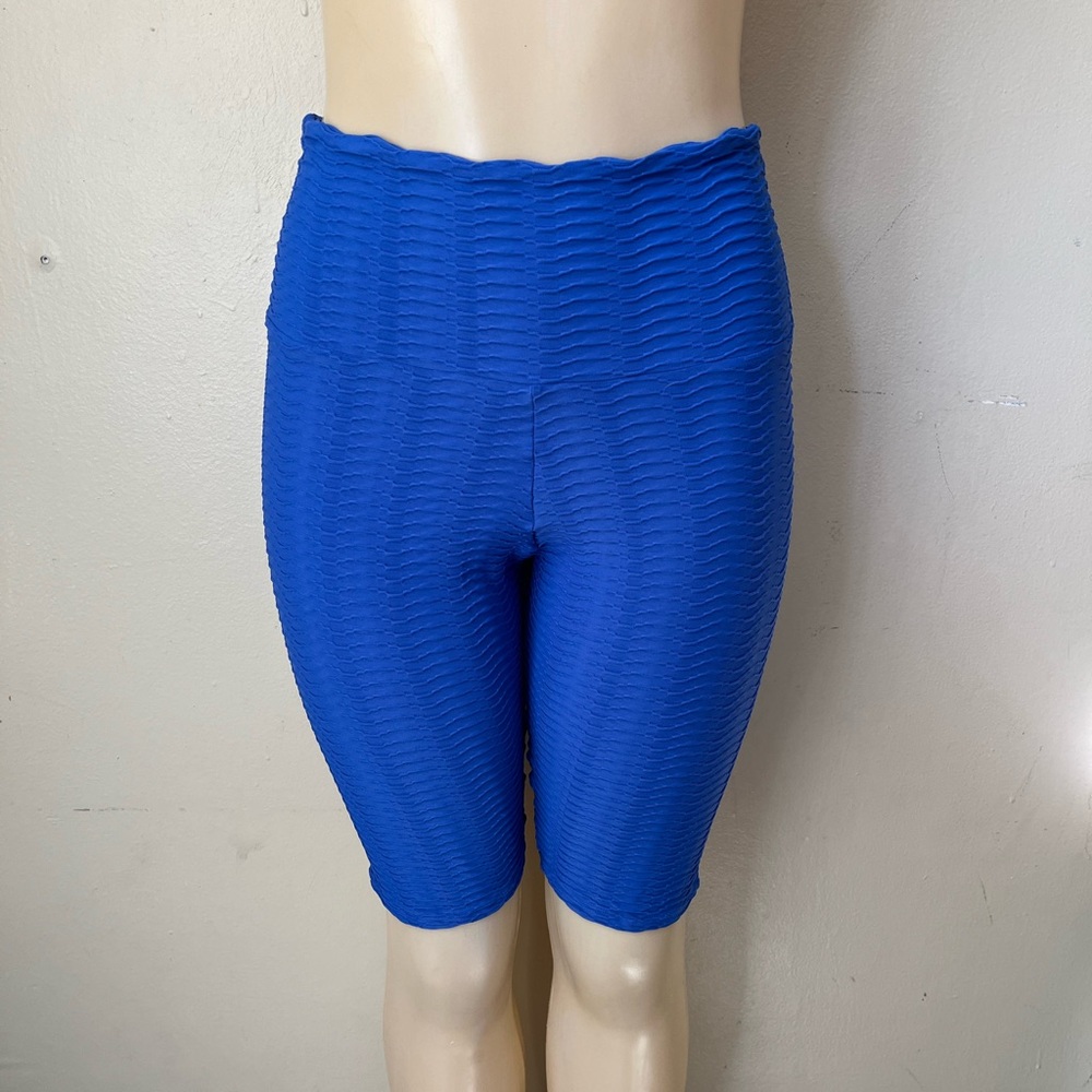 Booty by Brabants Royal Blue Textured Bike Shorts